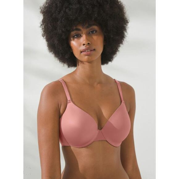 Soma Vanishing Back Full Coverage Bar Underwire Padded Antique Pink 38DDD NEW - Picture 5 of 6